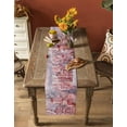 thumbnail image 5 of Ldtrchee Pink Christmas Table Runner 90 Inches, Pink Town Xmas Tree Snowflake Bed Runner Dresser Scarves Tabletop for Indoor Outdoor Parties/Ceremony/Banquet, 13" x 90", 5 of 8
