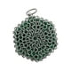 thumbnail image 3 of Limpiador de hierro fundido, cepillo para platos de acero, cepillo para fregar con cadena y inserto de silicona para Verde, 3 of 9