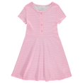 thumbnail image 3 of BTween 3-PC Girls Summer Dress Set - Short Sleeve Casual Skater Dresses with Stripe & Floral Print, 3 of 4