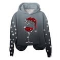 thumbnail image 4 of WEAIXIMIUNG Chandails en Molleton d'Automne Graphiques pour Femmes Automne et Hiver Noël Rouge Verre Imprimé Col Rond Manches Longues Chandail à Capuchon Sport Décontracté (1), 4 of 4
