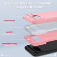 thumbnail image 4 of KOMI for Google Pixel 8 Case, Silicone Phone Case with 2 Screen Protector, Soft Anti-Scratch Microfiber Lining, Full Body Shockproof Slim Cover Support Wireless Charging, Rose Pink, 4 of 5