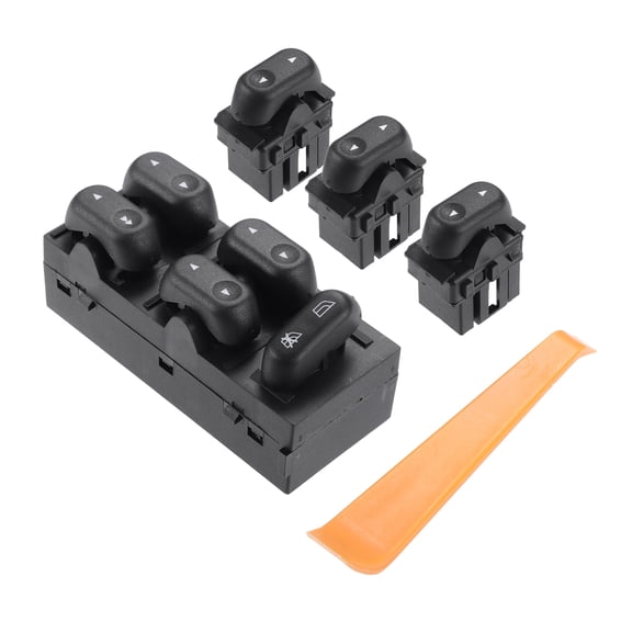 Unique Bargains 1 Set NO.5L1Z-14529-AA/5L1Z-14529-BA Inner Car Window Switch for Ford F-150 for Lincoln Black