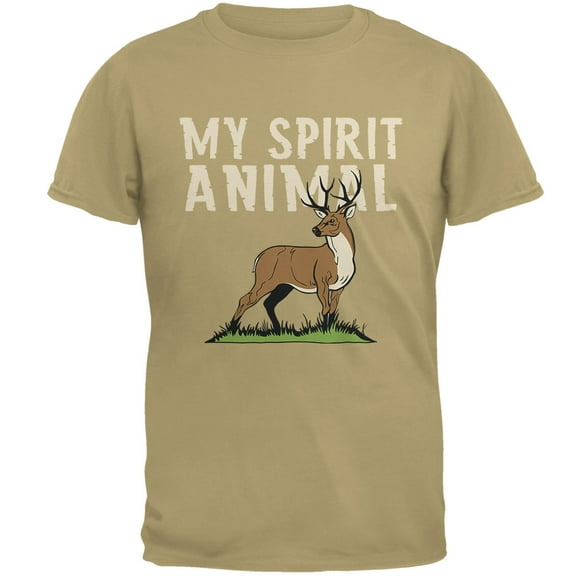 Old Glory Mens My Spirit Animal Deer Short Sleeve Graphic T Shirt