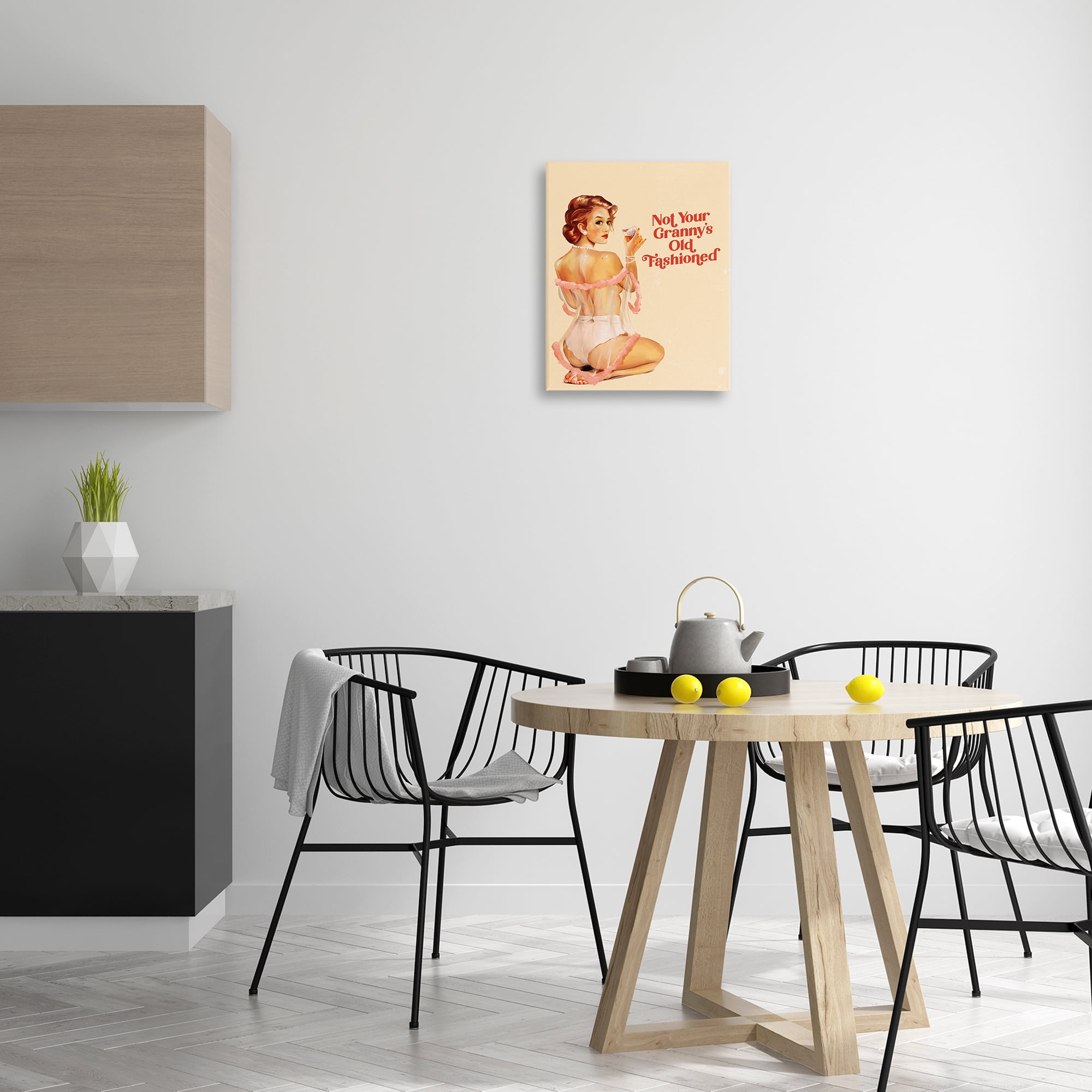 Stupell Industries Not Your Granny's Old Fashioned People Painting Wrapped Canvas Art Print Wall Art, 16 x 20