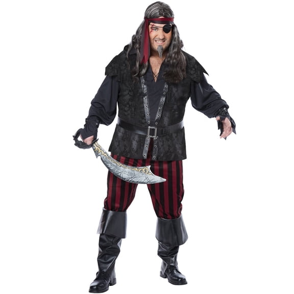 Ruthless Rogue Pirate Mens Plus Costume