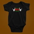 thumbnail image 5 of Old Glory Christmas Heavy Metal Horns Soft Short Sleeve Baby One Piece, 5 of 6