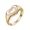 Silver, variant on Women Stainless Steel Heart Ring 10mm Double Heart Shaped Pearl Shell Inlay Promise Statement Band Gold Size 6