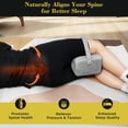 thumbnail image 3 of Knee Pillow for Side Sleepers, Leg Pillow for Sciatica, Back, HIPS, Knees, Joints Pain Relief,Pillows for Between Legs While Sleeping Spine Alignment Support & Relieves Pressure(Grey), 3 of 9