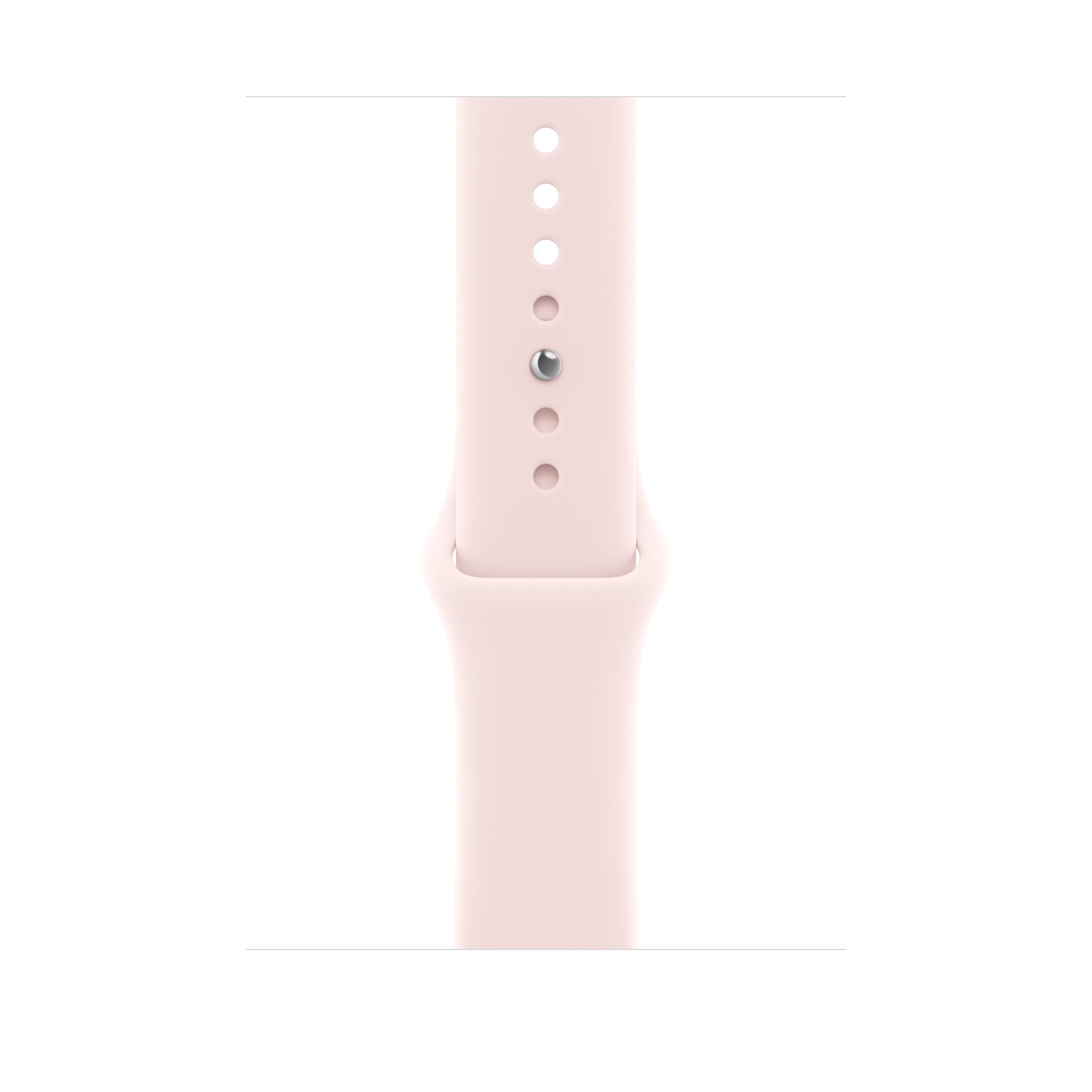 Apple Soft Pink 46mm Sport Band (M/L) – Compatible with Apple Watch 38mm, 40mm, 41mm Models