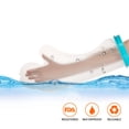 thumbnail image 1 of Funda protectora de baño Nikou para adultos brazo corto color azul y blanco 51 cm, 1 of 2