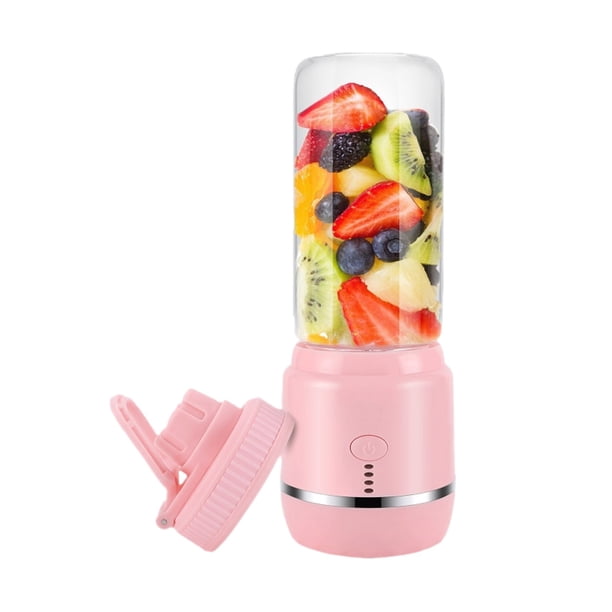 Licuadora exprimidor recargable USB portátil | 400ml Gran Capacidad | Mezcla de seis cuchillas de alta velocidad de 360 grados | Mini batidora compacta | Fácil de limpiar | Para Viajes Home Office