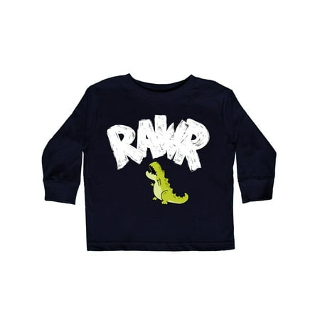 

Inktastic Lil Green Tyrannosaurus Rawr Gift Toddler Boy or Toddler Girl Long Sleeve T-Shirt
