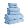 thumbnail image 2 of Halley Bath Towels 6-Piece Set - 100% Turkish Cotton Ultra Soft, Absorbent Bathroom Towels - Machine Washable - Blue, 2 of 4