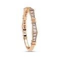 thumbnail image 3 of AFFY Milgrain Eternity Wedding Band Ring for Women, 0.16 Carat (ctw) Round Cut Lab Grown Diamond Engagement Ring In 10K Solid Rose Gold F-G, VS-SI Quality Ring Size-8, 3 of 6