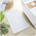 thumbnail image 7 of OEAKAY Bathroom Rug, Ultra Soft Absorbent Bath Rug for Bathroom, Premium Microfiber Shag Bath Mat, Non-Slip Bath Rug Machine Washable (20"x32", White), 7 of 7