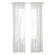 thumbnail image 1 of Cortinas transparentes blancas de 90 pulgadas de largo, 2 paneles, cortinas blancas transparentes, 1 of 5