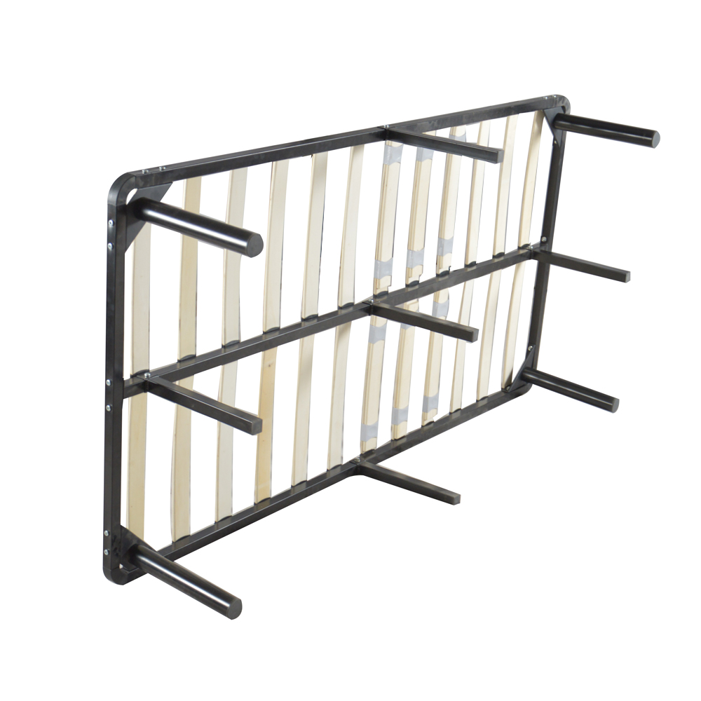Kepooman Wooden Bed Slat and Metal Iron Stand, Head Support/Bed Frame/Platform Bed, Full Size, Black - image 5 of 6