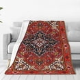 thumbnail image 5 of Bohemian Blanket Vintage Throw Blanket for Couch Bohemian style Enlarged Blanket,50”x40”Blue Oriental Medallion Sherpa Blanket Boho multiple sizes, 5 of 6