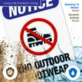 thumbnail image 4 of No Outdoor Footwear Sign, ANSI Notice Sign, 24x36 Corrugated Plastic, 4 of 7