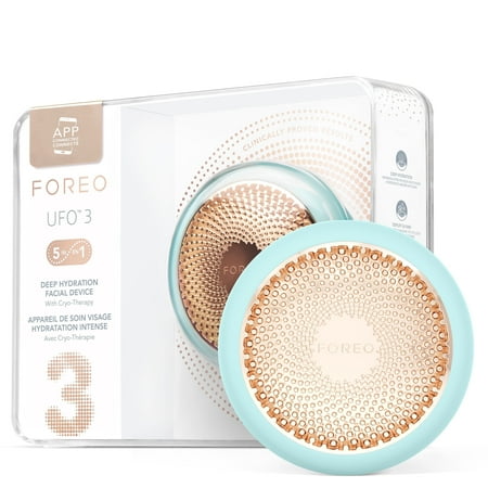 FOREO UFO™ 3 Smart Facial Device LED Light T-Sonic Massage Thermo-Therapy Arctic Blue Silicone