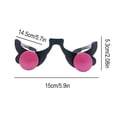 thumbnail image 2 of Halloween Costume Cosplay Masquerade Light-Up Led Glowing Glasses Demon Costume Red LED Party Glasses Eyes Props Glow Luminous, 2 of 5