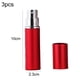 thumbnail image 2 of 3 botellas de perfume portátiles de cabeza plana con tubo de aluminio de 10 ml, 2 of 5