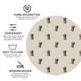 thumbnail image 4 of Pofeuu Labrador Retriever Dog Print Leather Coasters Set of 6, Round Cups Mugs Mat Pad for Home Kitchen Heat Resistant Drink Coasters,Round Shape, 4 of 7