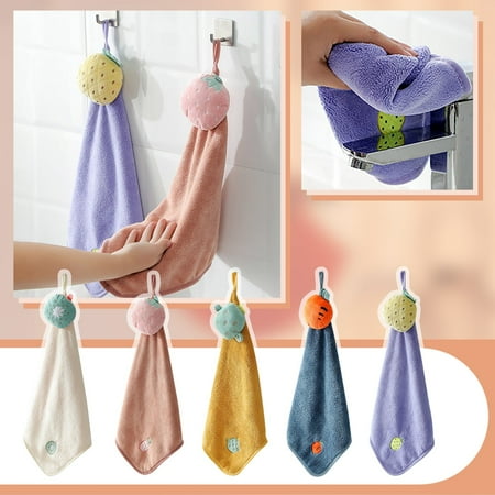 

WNG Fruit Type Absorbent Repeatable Dishwasher Cleaning Wipe Hanging Towel Dishcloth Kitchen Bathroom Absorbent Towel Towel Towel