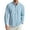 Light Blue, variant on Mens Denim Shirt Western Cowboy Shirts Work Button up Long Sleeve Fall Casual Shirts Sky Blue L