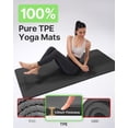 thumbnail image 4 of YOTTOY Yoga Mat，Extra Thick Yoga Mat (1/2inch),Professional TPE Exercise Mat,Non-Slip Workout Mat for Yoga, Pilates, Fitness, Barefoot Workouts, Home Gym Studio with Strap, 4 of 7