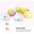 thumbnail image 2 of Decoraciones de Pascua 4 * 6 cm Decoraciones de huevos de espuma de árbol de Navidad 12 piezas, 11 Feliz Sencillez, 2 of 4