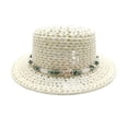 thumbnail image 4 of Wide Brim Sun Hat Women Ponytail Hole Neck Flap Hiking Camping Women Bucket Hat Uv Protection Summer Outdoor Tops White One Size, 4 of 4