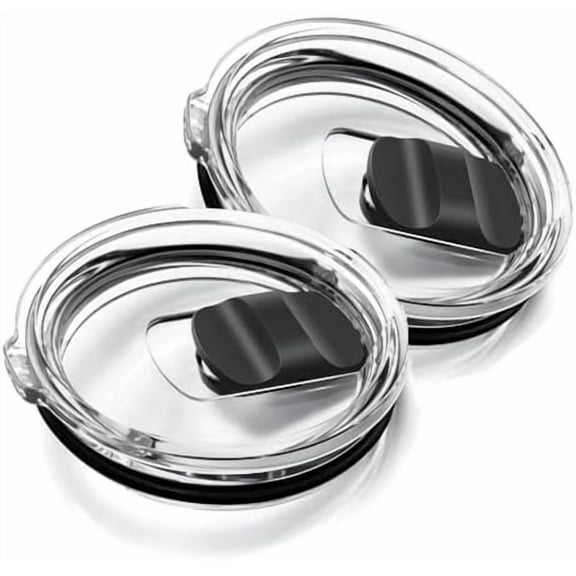 2Pcs 30oz Yeti Tumbler Lids, Magnetic Slider - Fit 30oz Tumbler/14oz Mug/35oz Straw Mug, Spill Proof, BPA Free. Home Decor, Kitchen