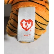 Ty Beanie Boos (Plastic Key Clip) - Mask the Orange Mummy – Glitter Eyes - Stuffed Animal