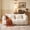 Beige, variant on CKEASEAN 47"W Chenille Bean Bag Chair with Armrest, Comfy Large Bean Bag Sofa with Highly Resilient Foam Stuffed, Boneless Couch for Apartment, Living Room, No Assembly Required