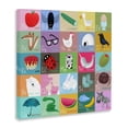thumbnail image 2 of Stupell Industries Modern Alphabet Learning First Words Canvas Art, 17 x 17, by Carla Daly, 2 of 8