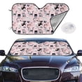 thumbnail image 2 of Haiem Cat Car Windshield Sun Shade - Blocks UV Rays Sun Visor Protector, Sunshade to Keep Your Vehicle Cool, Universal Fit SUV Van Sedan-Medium, 2 of 7
