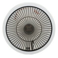 thumbnail image 4 of Ventilador de pared pequeño con control remoto, miniventilador oscilante con luz nocturna, 3 velocidades, para RV, dormitorio, casa, oficina, garaje, color blanco, 4 of 15