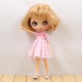 thumbnail image 3 of Vestido rosa hecho a mano para Muñecas Blythe Azone accesorio perfke 1/6 manga corta Bowknot Hairclip, 3 of 8