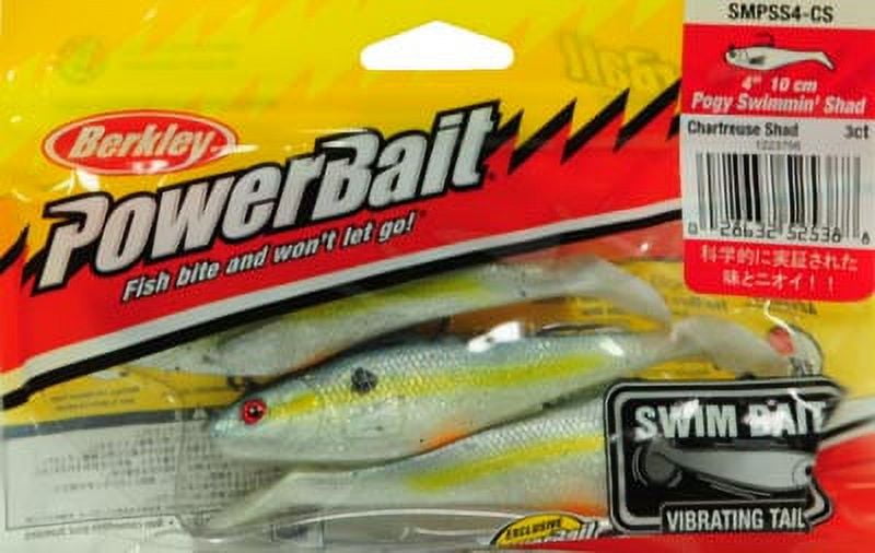 Berkley PowerBait Pogy Swim Shad Fishing Soft Bait