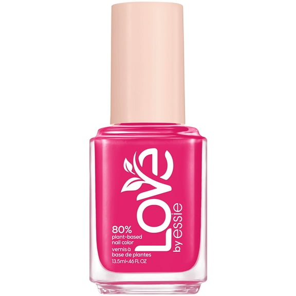 LOVE by essie Nail Polish, 80% Plant-based, Salon-Quality, Vegan, Pink, Self-Love Rush, 0.46 Fl Oz