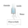 thumbnail image 4 of Tira de sellado para ducha, mampara de ducha para baño, sello para puerta, compatible con vidrio de 6mm, 4 of 5
