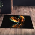 thumbnail image 6 of Phoenix Rugs, Black Rugs, Trendy Rugs, Animal Rugs, Thin Rug, Machine Washable Rug, Wall Hanging Rug, Gift Rug, Printed Rug, Wedding Rug, 3.3'x6.5' - 100x200 cm, 6 of 8
