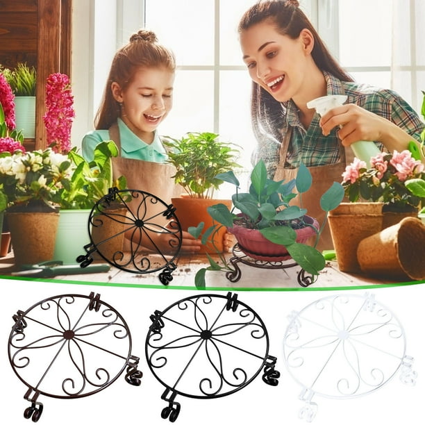 Fiudx Liquidación De Ahorros De Verano Soporte Para Flores Pequeño De Arte Del Hierro, Escritorio De Una Sola Capa, Soporte Para Macetas De Suelo, Soporte Para Flores En Macetas