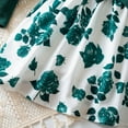 thumbnail image 5 of NAISIBABY Kids Girls Dresses, Sleeveless Floral Dress and Long Sleeve Knit Cardigan Casual Party Dresses 2-Piece Green 6T, 5 of 9
