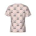 thumbnail image 6 of Vsdgher Cute Panda Print Men's Dry Fit Mesh Athletic Shirts Moisture Wicking Tennis T-Shirt Tops, 6 of 9