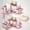 Pink, variant on Corner Shower Caddy, 3-Pack Adhesive Shower Caddy with Soap Holder and 12 Hooks, Rustproof Stainless Steel, No Drilling Wall Mounted Rack Organizer, for Bathroom, Bronze