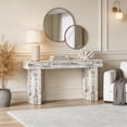 thumbnail image 2 of 63-Inch Long Console Table Wooden Rectangular Sofa Table Behind Couch Farmhouse Entryway Table For Hallway Living Room Entrance (Distressed White), 2 of 7