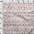 thumbnail image 3 of oneOone Tissu Popeline de Coton Rouge Texte Matériel de Robe Tissu Imprimé Tissu au Mètre 56 Pouces de Large, 3 of 5