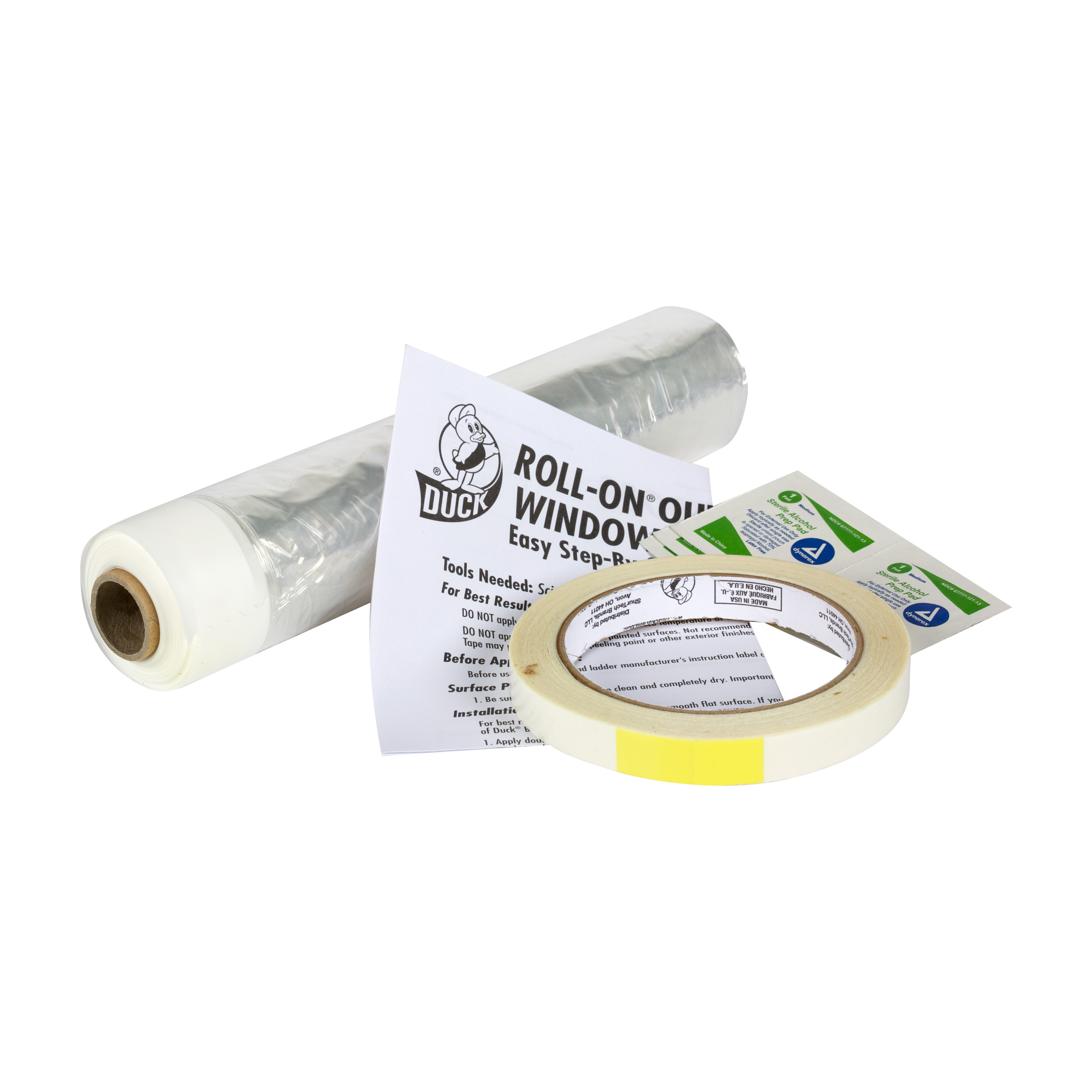 Duck Brand Roll-On Clear Plastic Indoor Window Insulation Film Kit, 62 in. x 120 in., 3 Pack - image 4 of 11